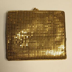 Vintage Ideal Gold Metallic Clutch